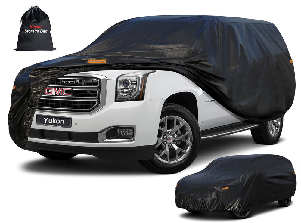 kayme front view on GMC Yukon showing full-body protection and fit