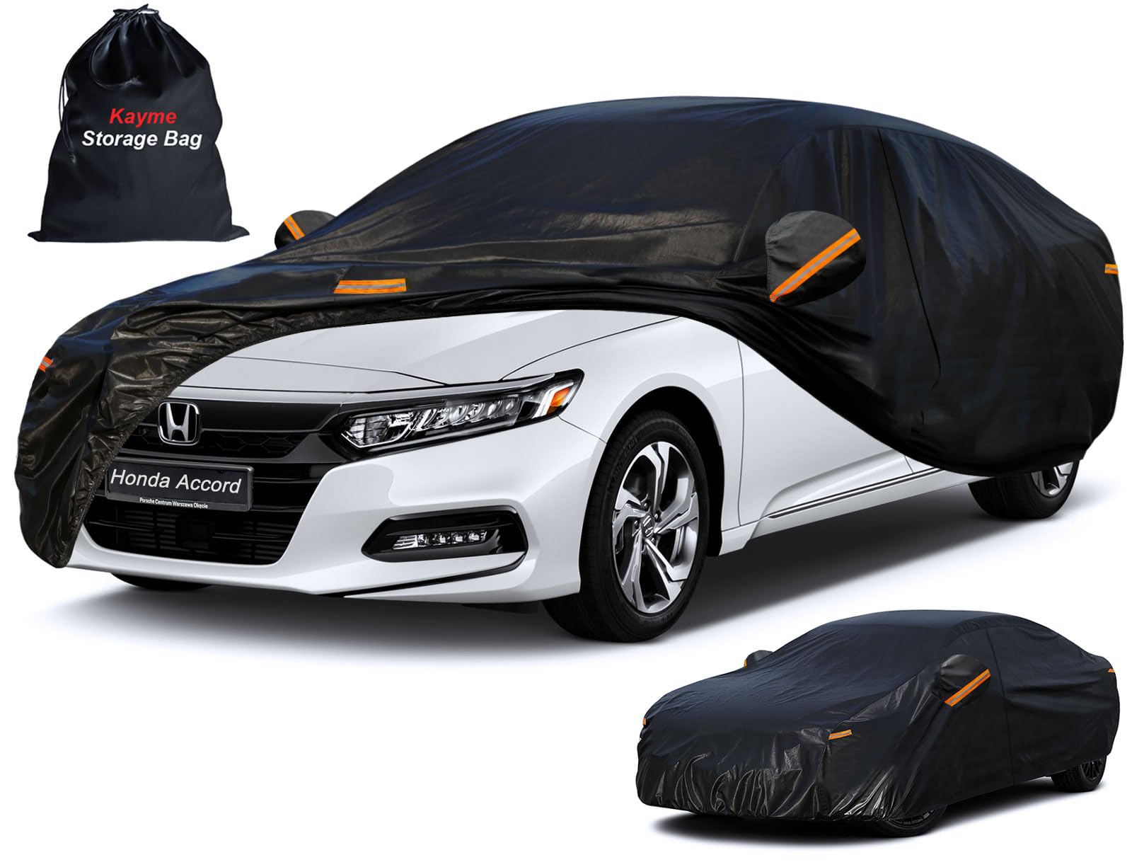 kayme front view on Honda Accord showing full coverage and protection