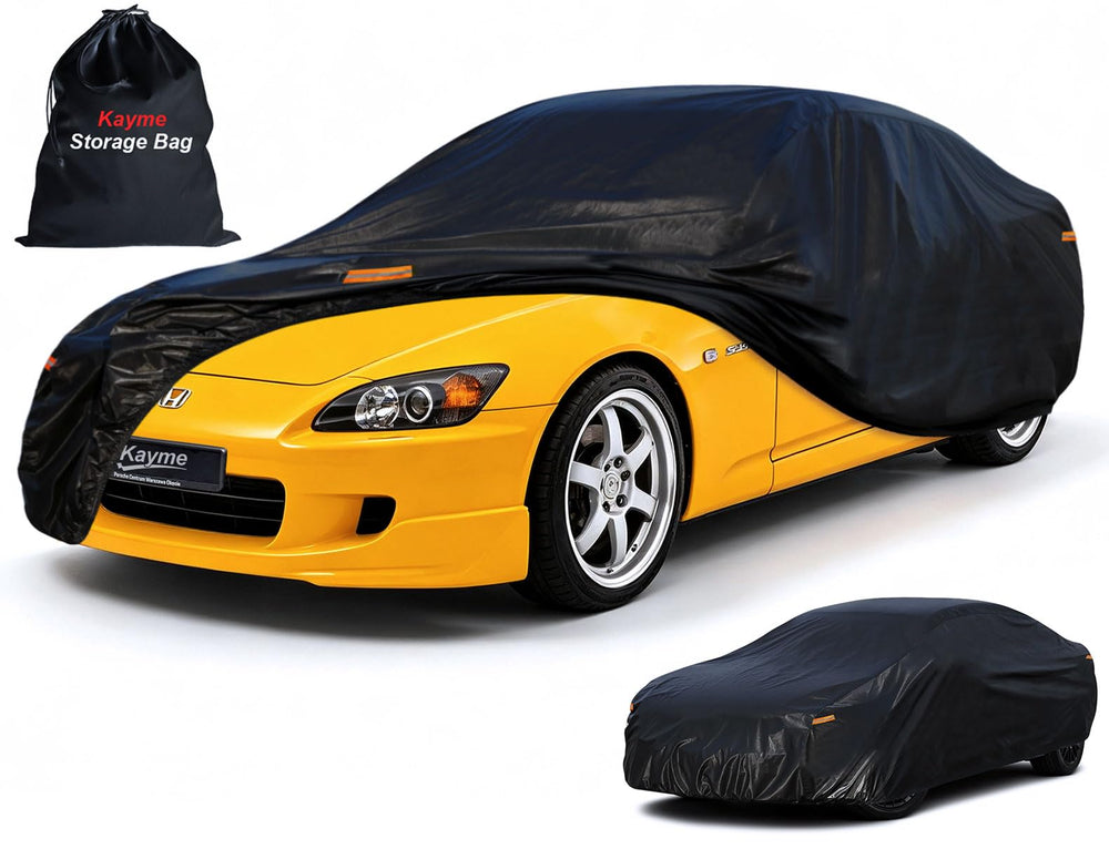 kayme cover front view on Honda S2000 showing full protection and weather resistance