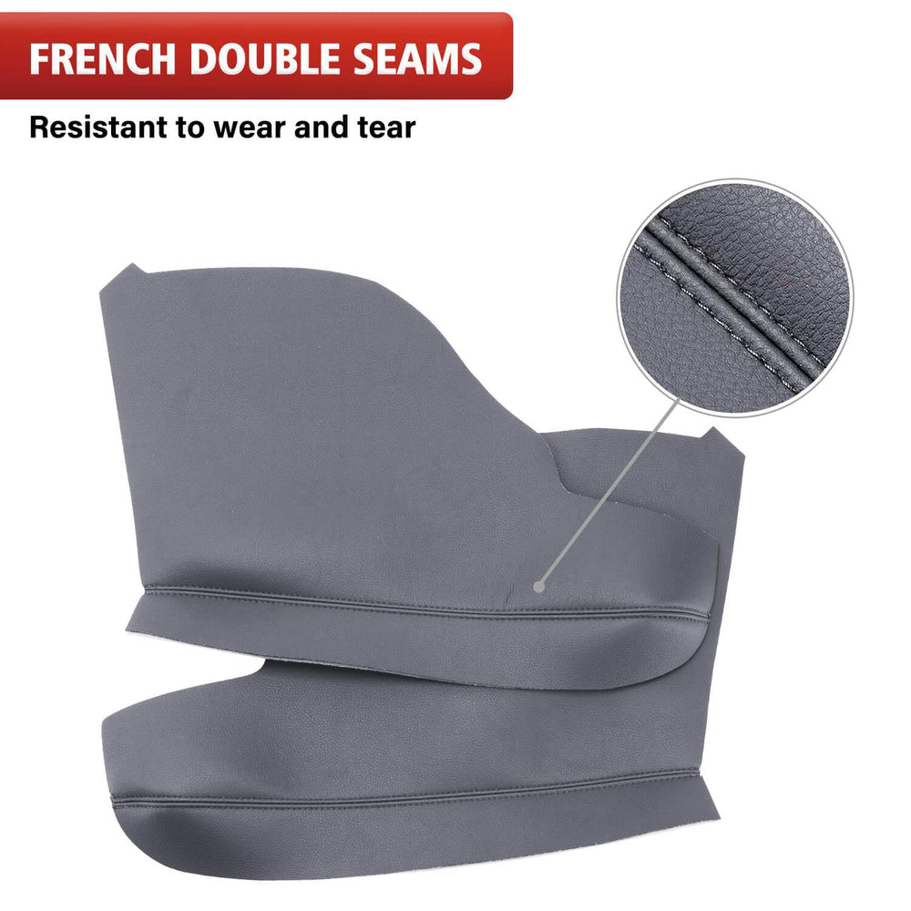 KBH close-up double seam detail showing reinforced stitching for durability