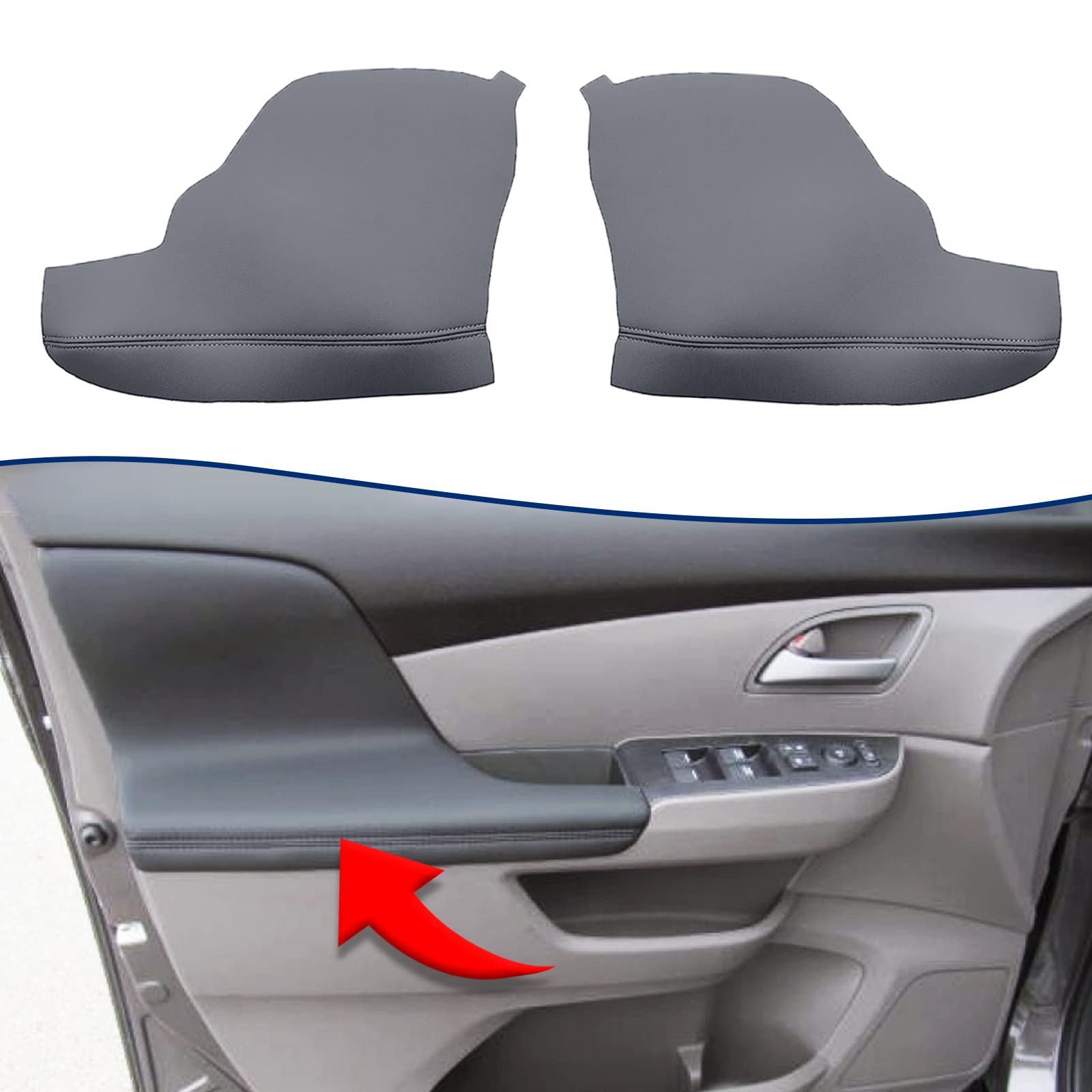 KBH front view of armrest cover showing clean OEM-style fit for restoration