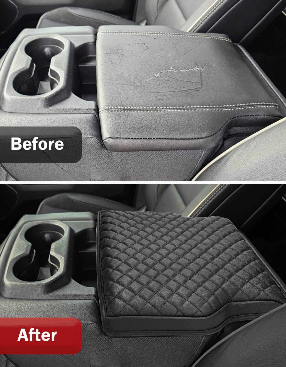 KBH packaging with single armrest cover ready to install