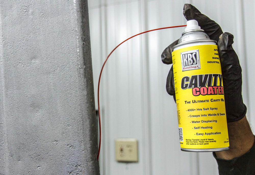 KBS Coatings fluid wicking into seams demonstrating deep protection benefit