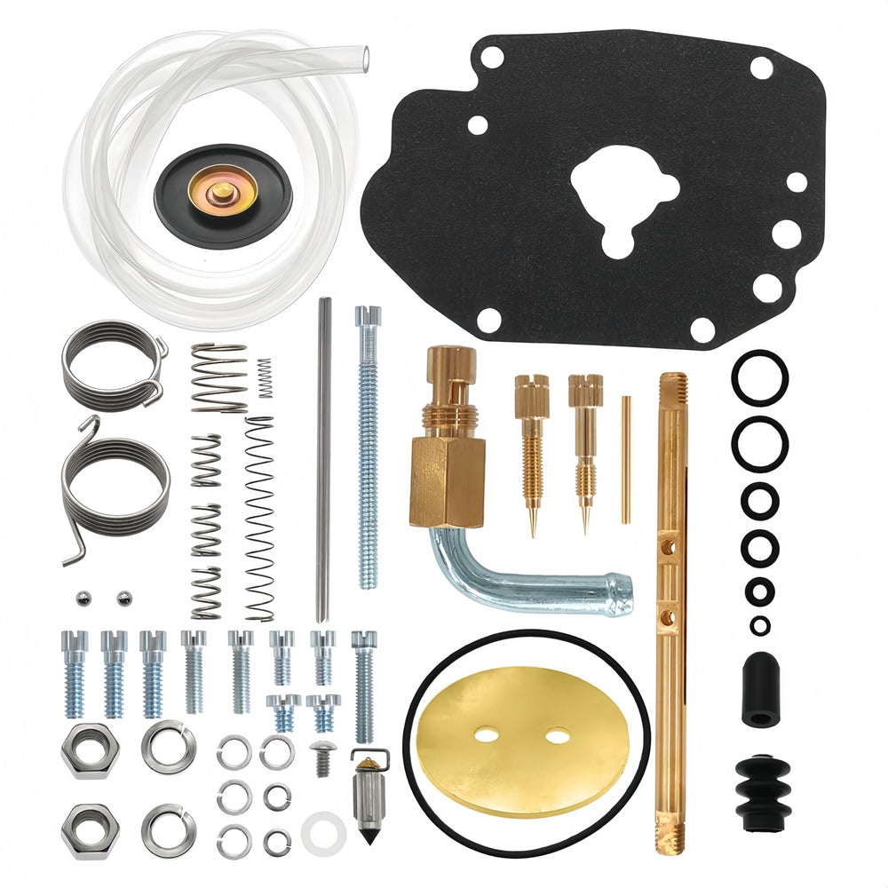 KCFJW2025 front packaging showing complete rebuild kit and contents benefit: quick identification
