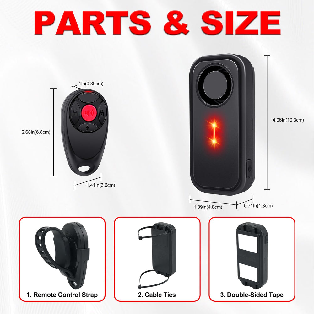 KCMYTONER on parked car at night with flashing light for visible deterrence