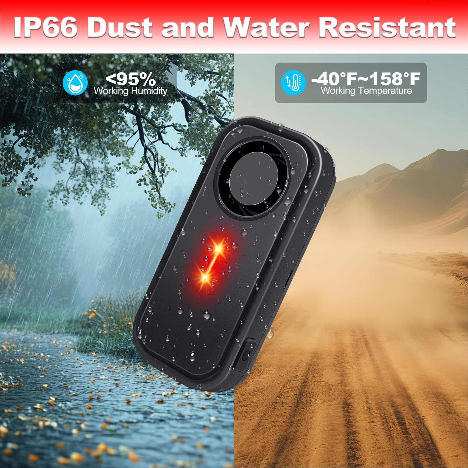 KCMYTONER durable PC shell texture protecting electronics in all weather