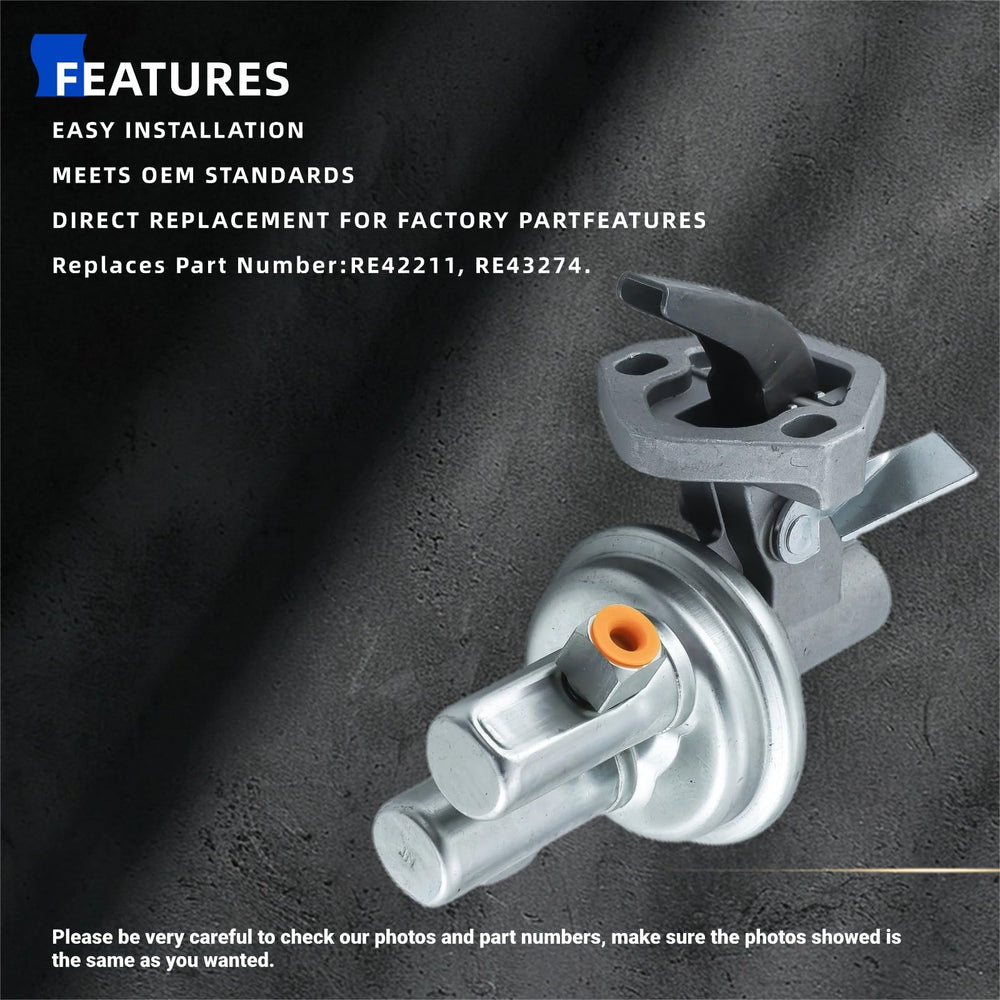 KD KISONIED fuel pump inlet and outlet ports shown for easy hose connection