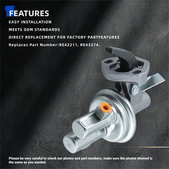 KD KISONIED fuel pump inlet and outlet ports shown for easy hose connection