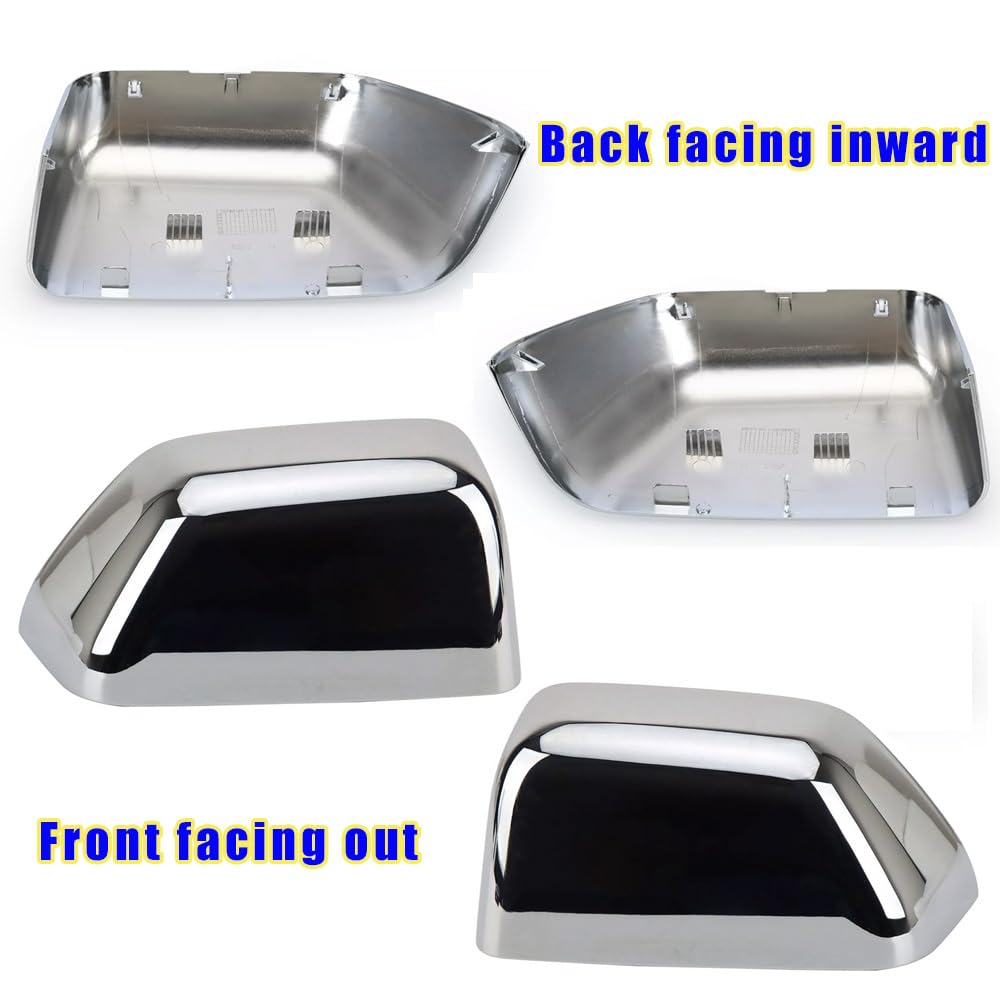 KDOWES chrome cap side profile installed on Ford Super Duty showing seamless fit