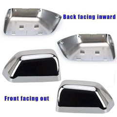 KDOWES chrome cap side profile installed on Ford Super Duty showing seamless fit