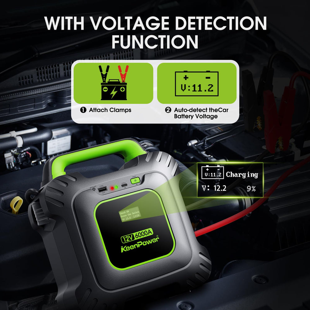 KeenPower LCD display and buttons providing clear status and easy operation