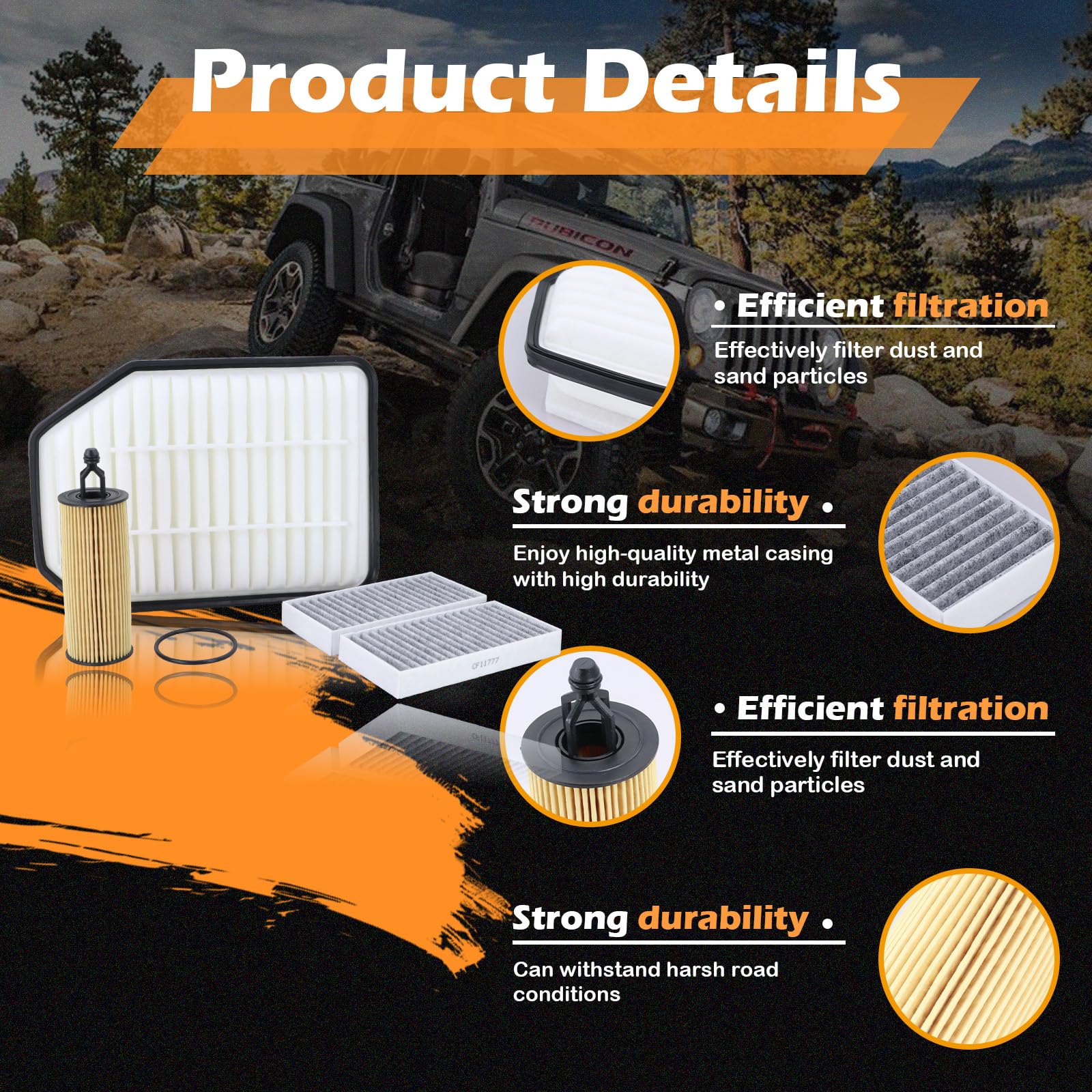 Kefly cabin air filter media close-up capturing dust and allergens