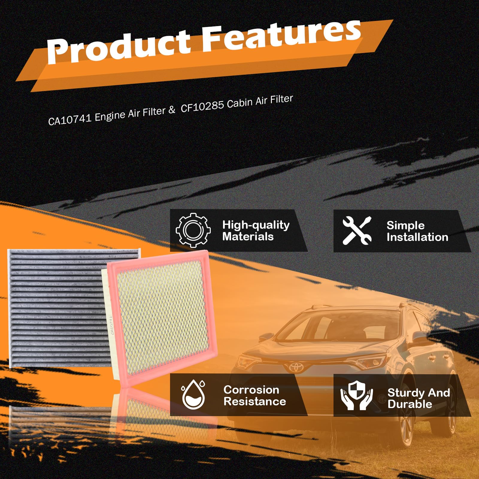 Kefly cabin air filter fitted in HVAC compartment reducing cabin particulates
