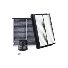 Kefly front packaging showing full triple-filter kit and part numbers for quick identification