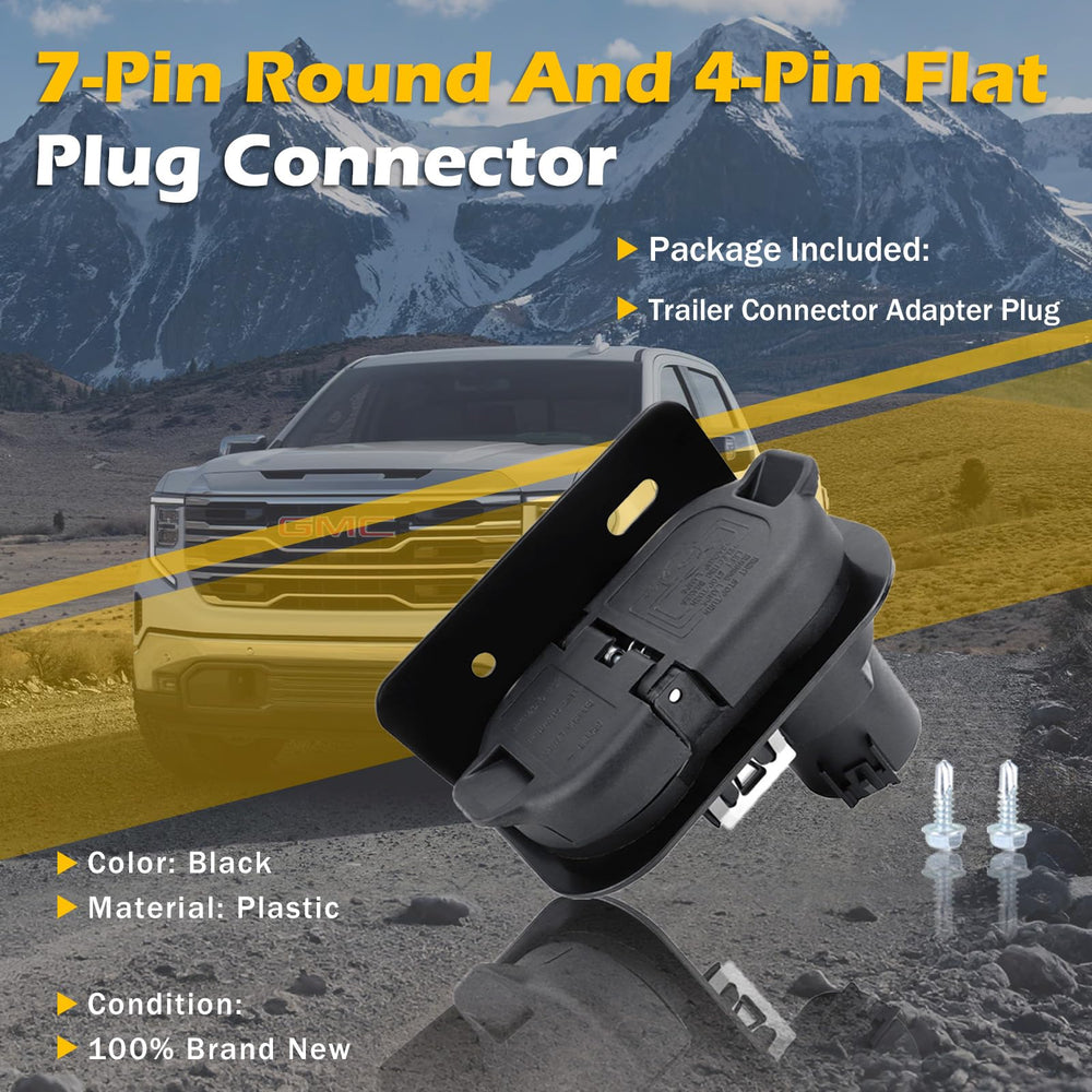 Kefly connector mounted on truck hitch in lifestyle scene for dependable towing readiness benefit