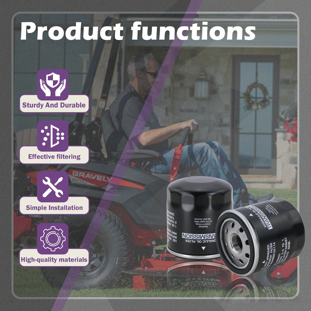 Kefly oil filter packaging and instruction sheet showing ready-to-install benefit