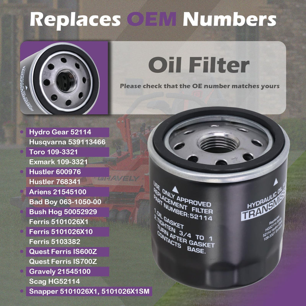 Kefly oil filter side label closeup highlighting model compatibility benefit