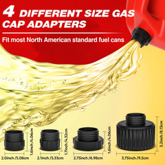 keimi adapters lined up demonstrating multiple can compatibility