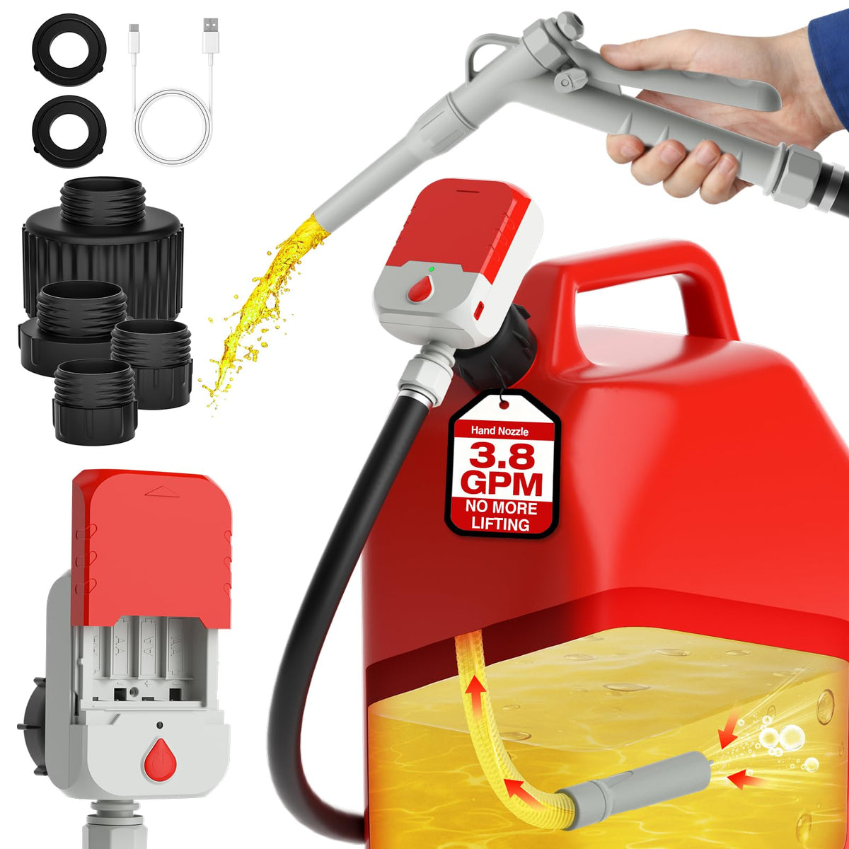keimi front assembled pump showing compact design and quick deployment benefit