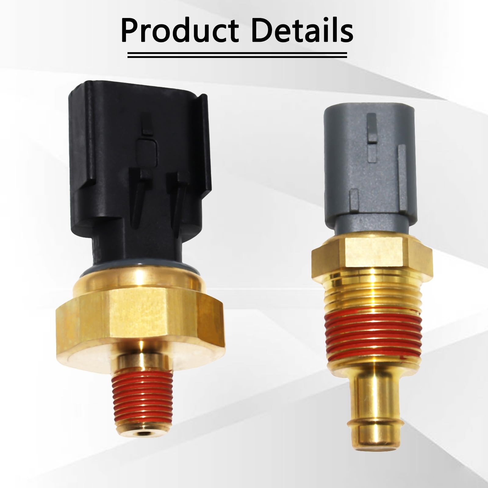 KEJSTED coolant temperature sensor threaded detail with seal to prevent leaks and ensure fit