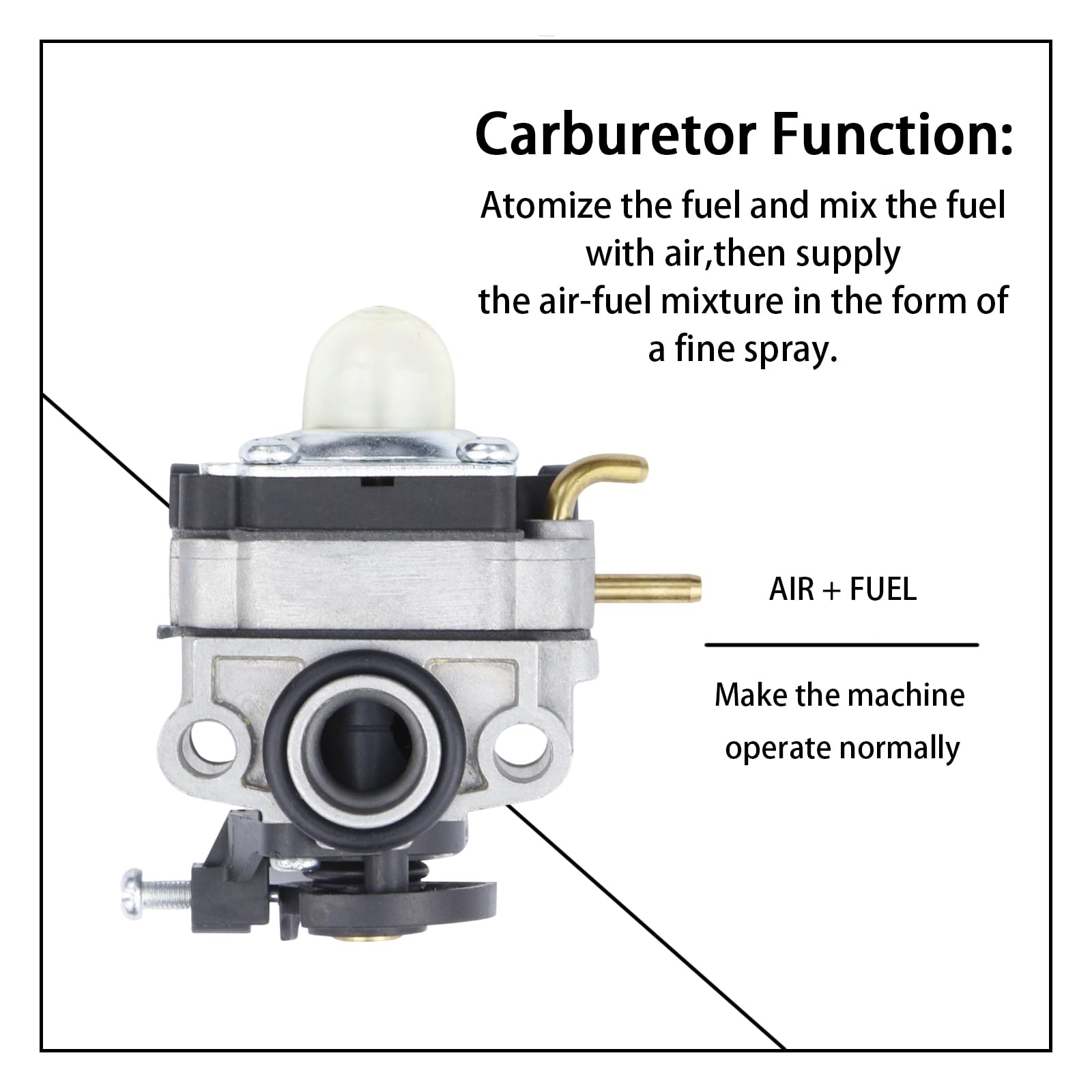 KELKONG carburetor installed on a Troy-Bilt mower for restored performance