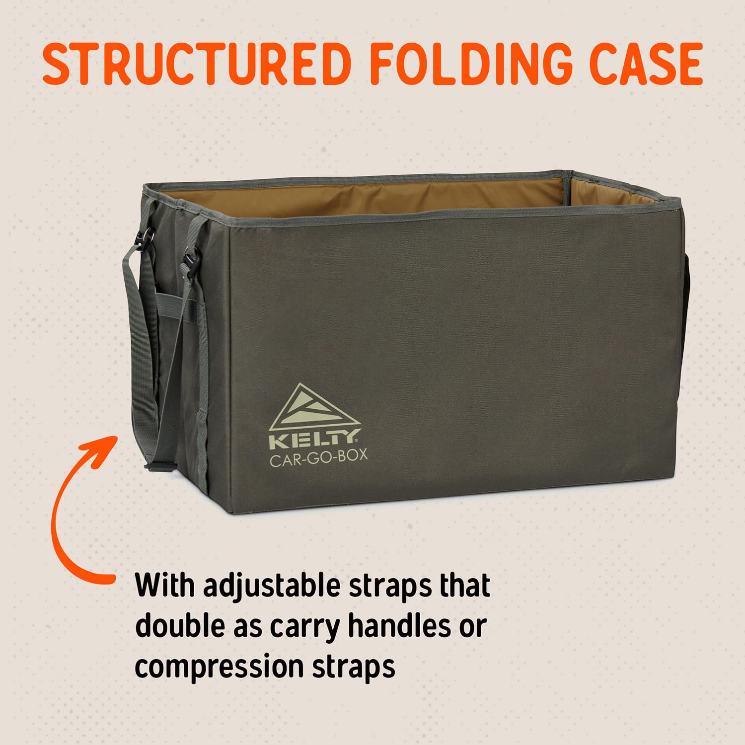 Kelty close-up of a single pod highlighting reinforced handles and full-zip opening for convenience