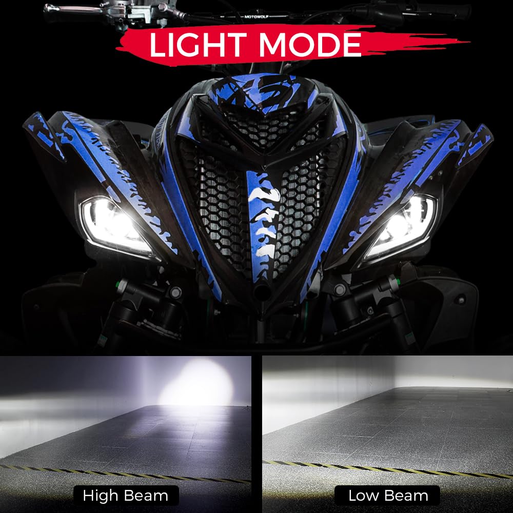 KEMIMOTO beam pattern during night ride demonstrating long-range clarity