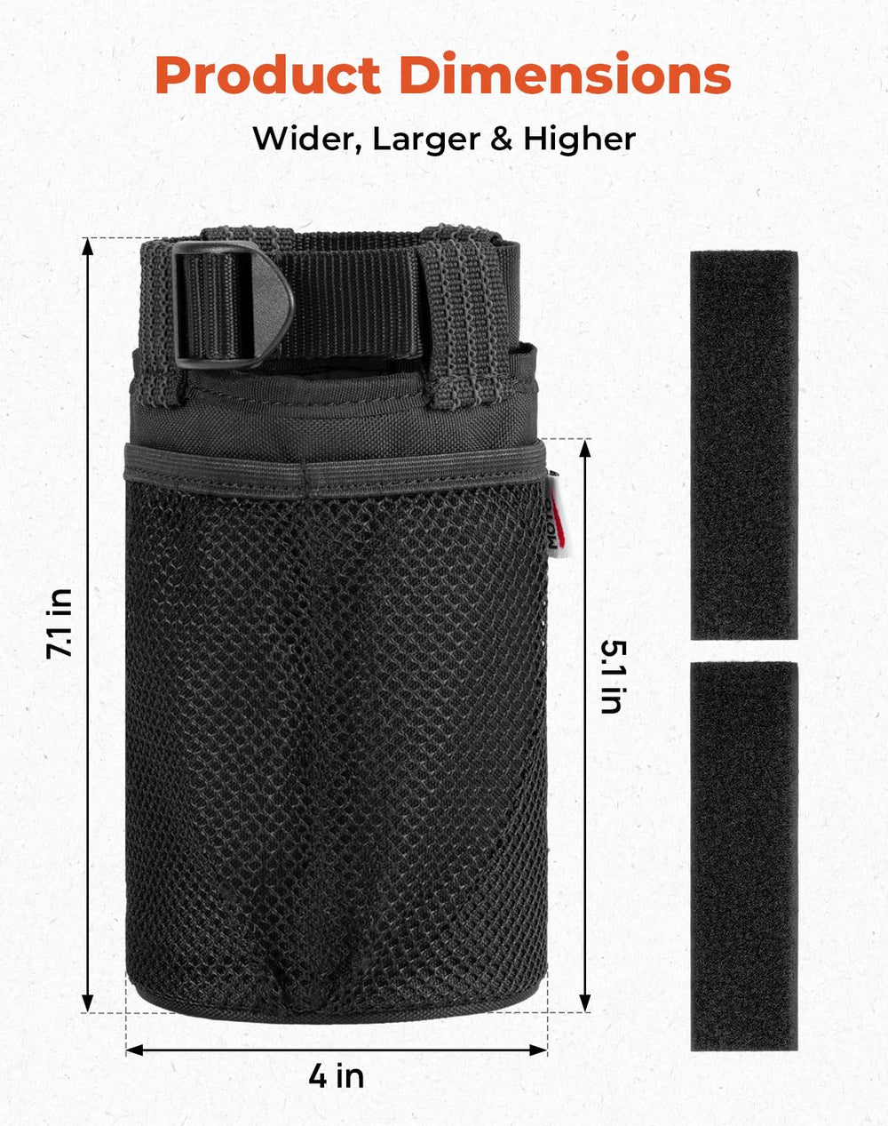 KEMIMOTO close-up of 600D oxford fabric demonstrating rugged durability
