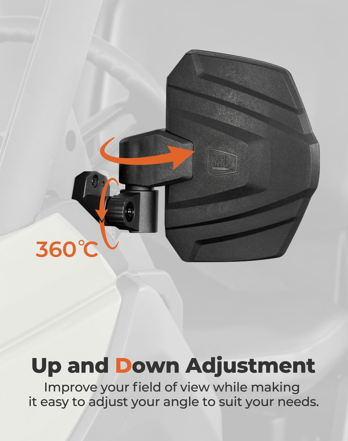KEMIMOTO close-up of ball joint detail offering multi-angle adjustment