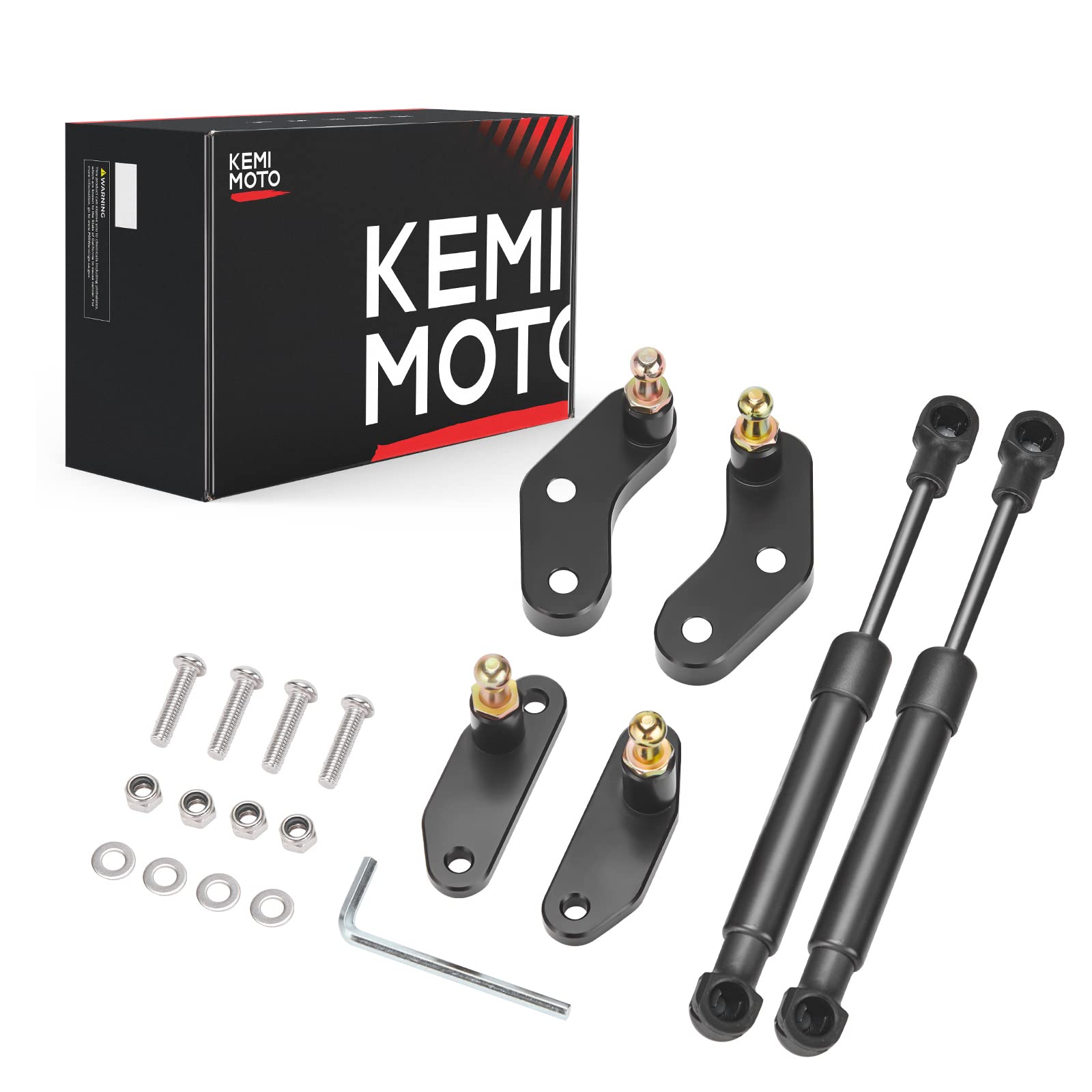 KEMIMOTO close-up of billet aluminum bracket, highlighting durable anodized finish and strength