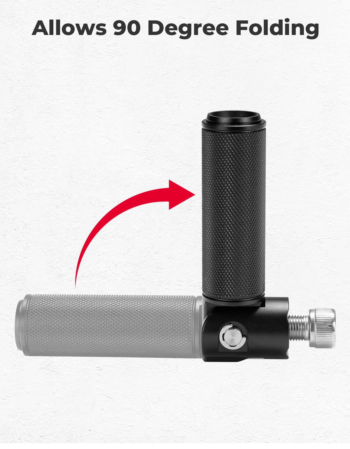 KEMIMOTO close-up of knurled pedal surface for superior grip and foot stability