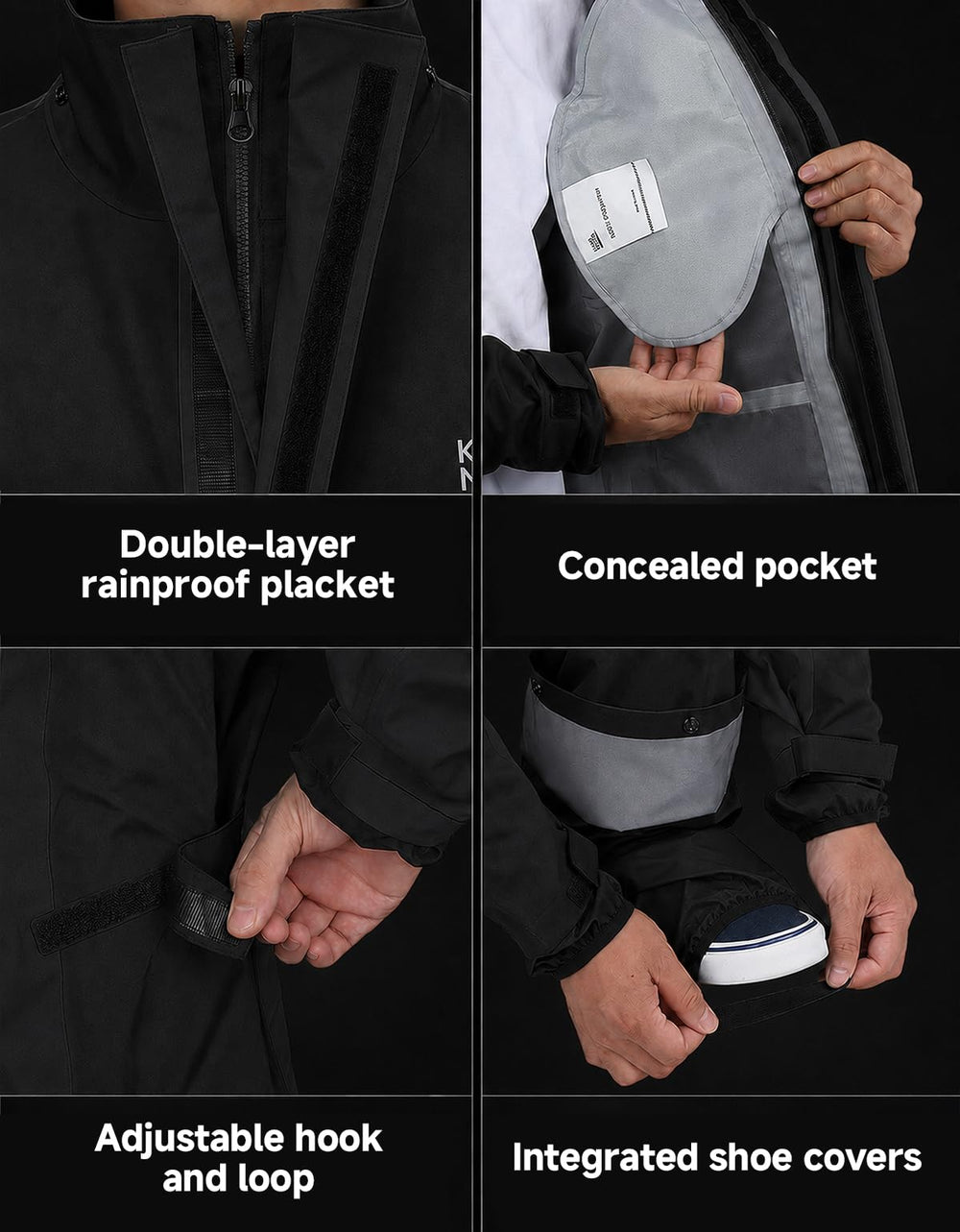 KEMIMOTO folded suit next to helmet showing compact storage and travel convenience