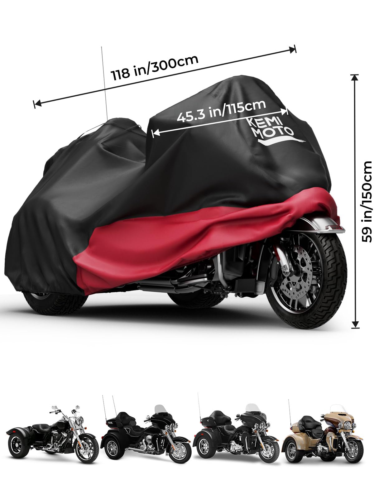 KEMIMOTO folded cover compact storage showing portability benefit