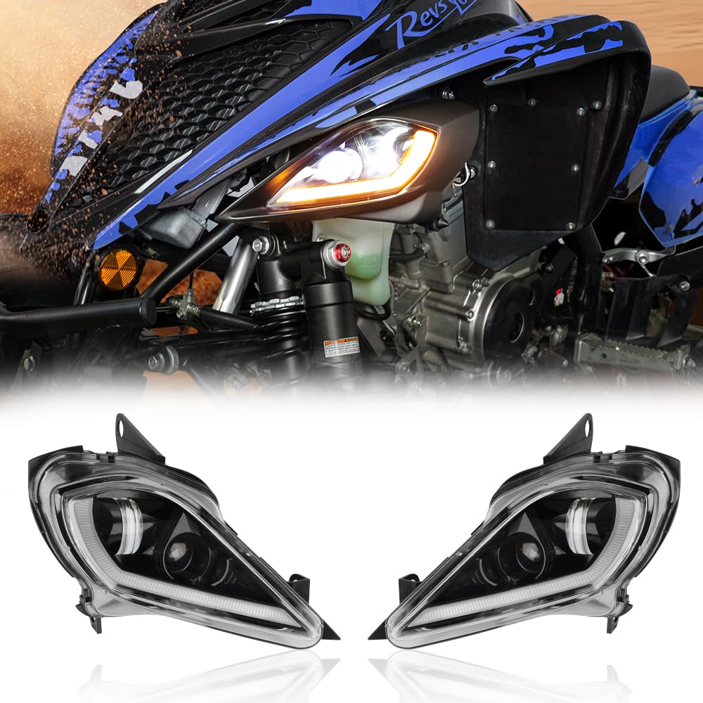 KEMIMOTO front-assembly headlights showing fit and improved visibility