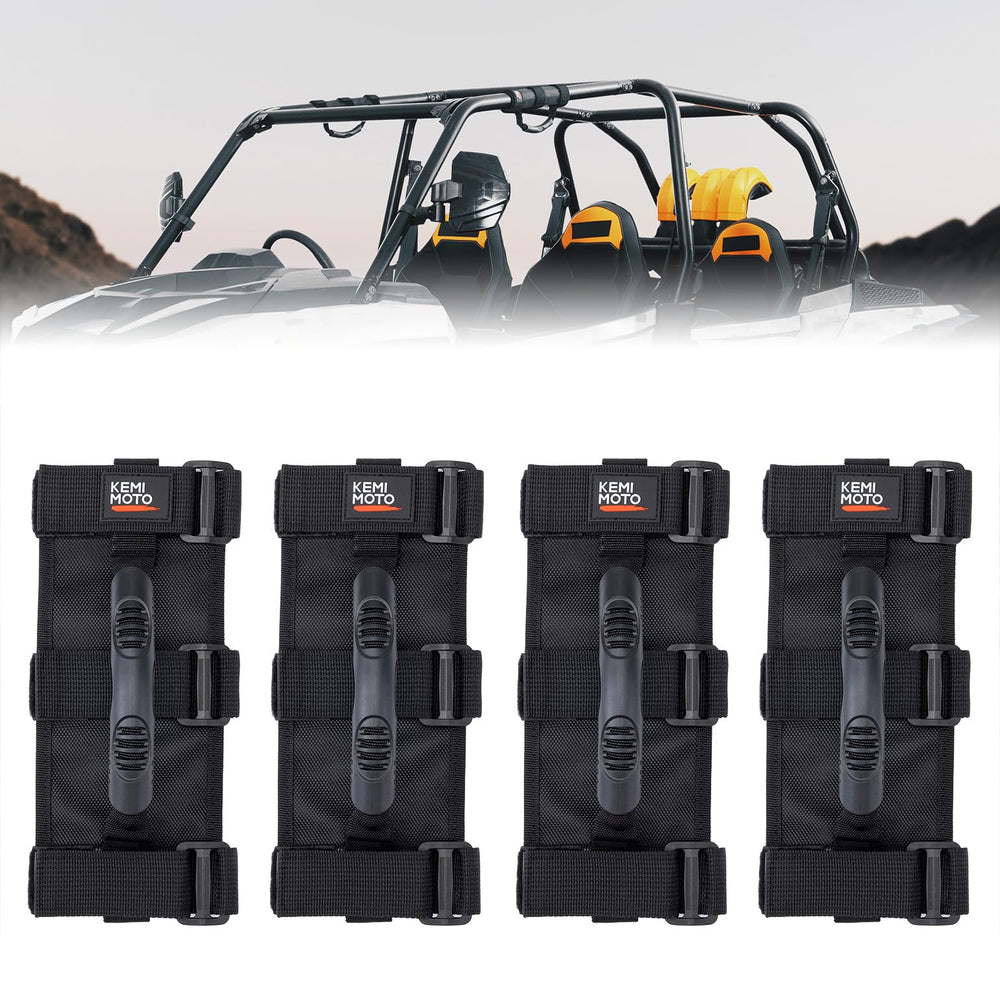 KEMIMOTO front view of 4-pack grab handles showing durable packaging and fit benefits