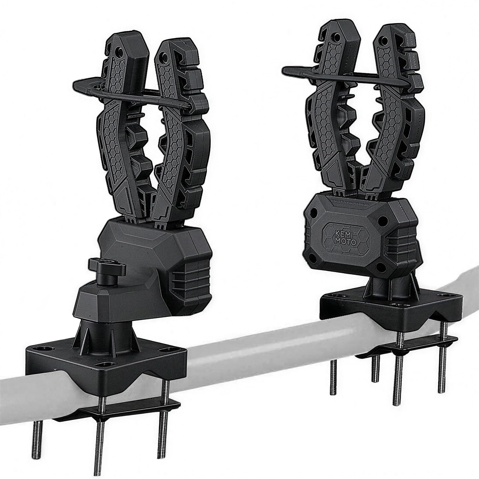 KEMIMOTO front view of mount showing compact design and durability