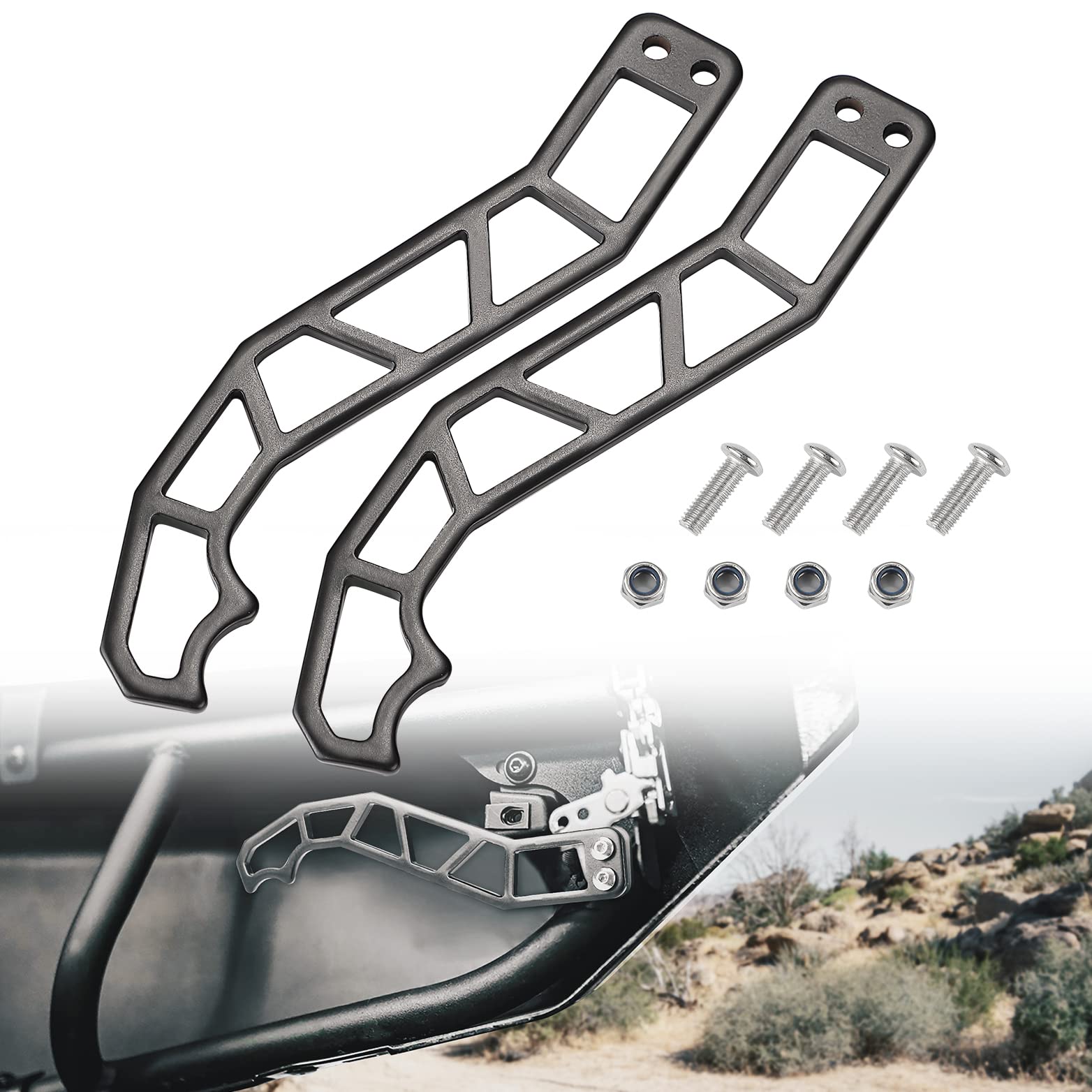 KEMIMOTO front view installed on Maverick X3 showing sturdy door handle for easier access