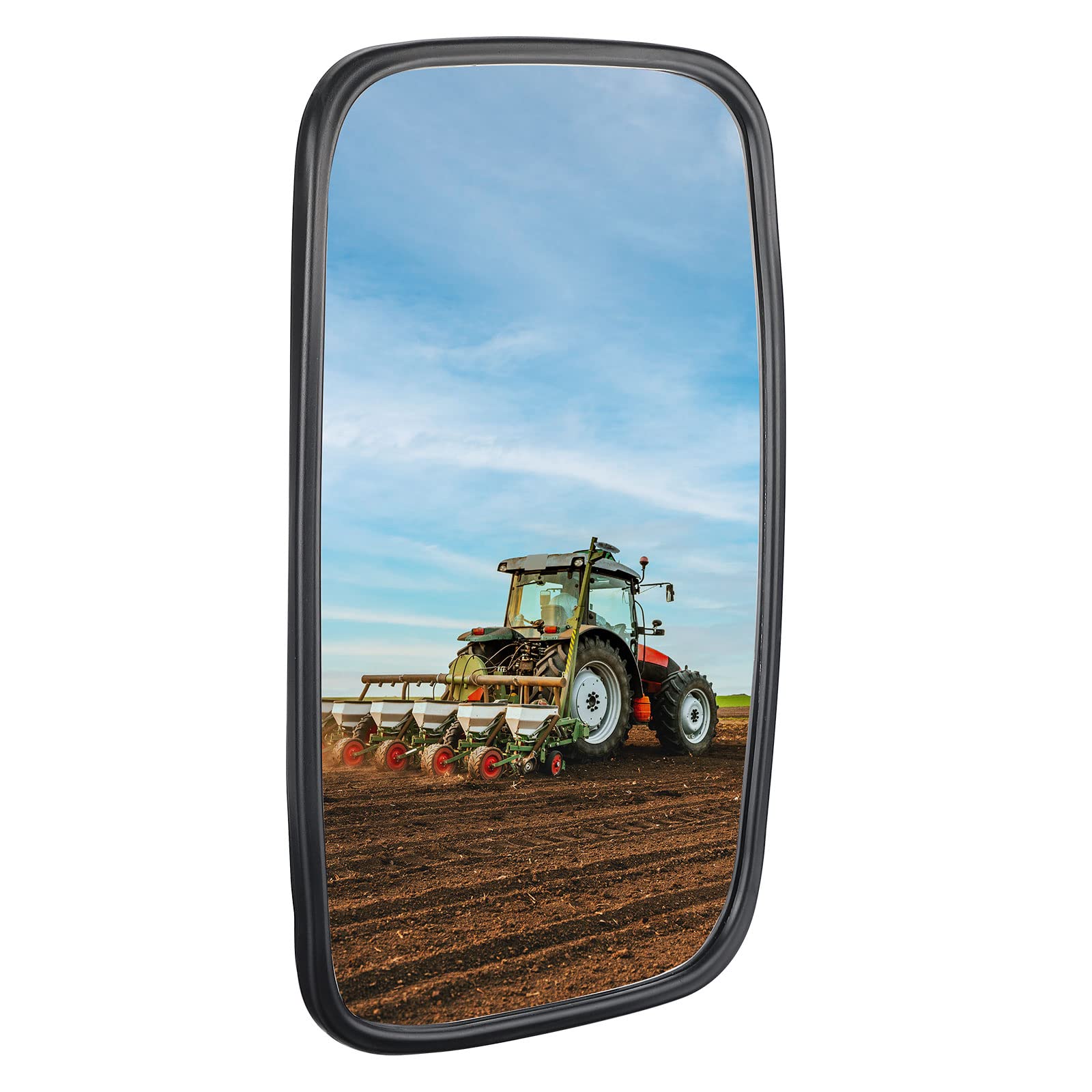 KEMIMOTO front view mirror showing wide visibility and improved safety