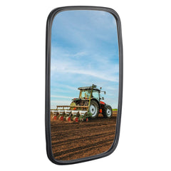 KEMIMOTO front view mirror showing wide visibility and improved safety