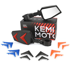 KEMIMOTO front view mounted on roll cage showing clear rear visibility