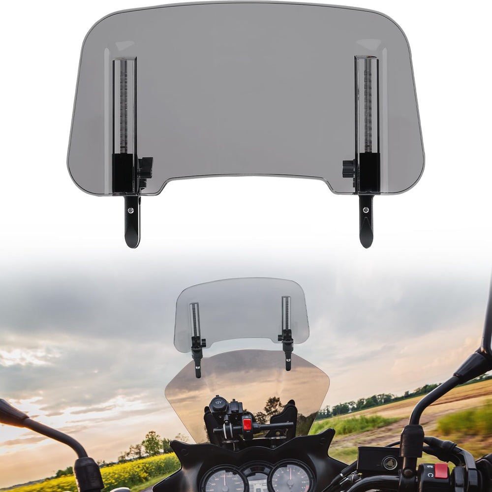KEMIMOTO front view of windscreen showing full coverage benefit