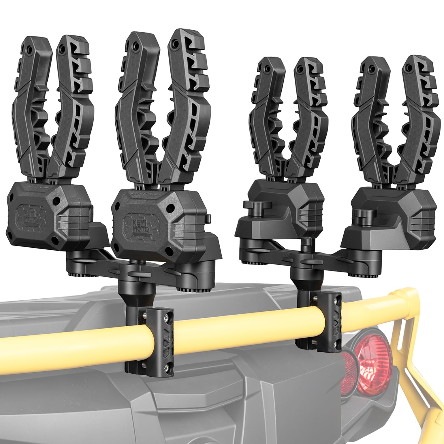 KEMIMOTO front view showing dual-holder and quick access benefit