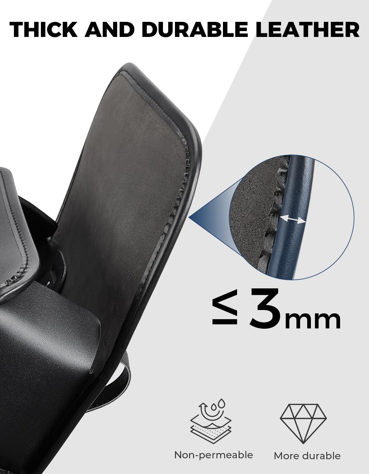 KEMIMOTO included straps and cable ties for flexible installation