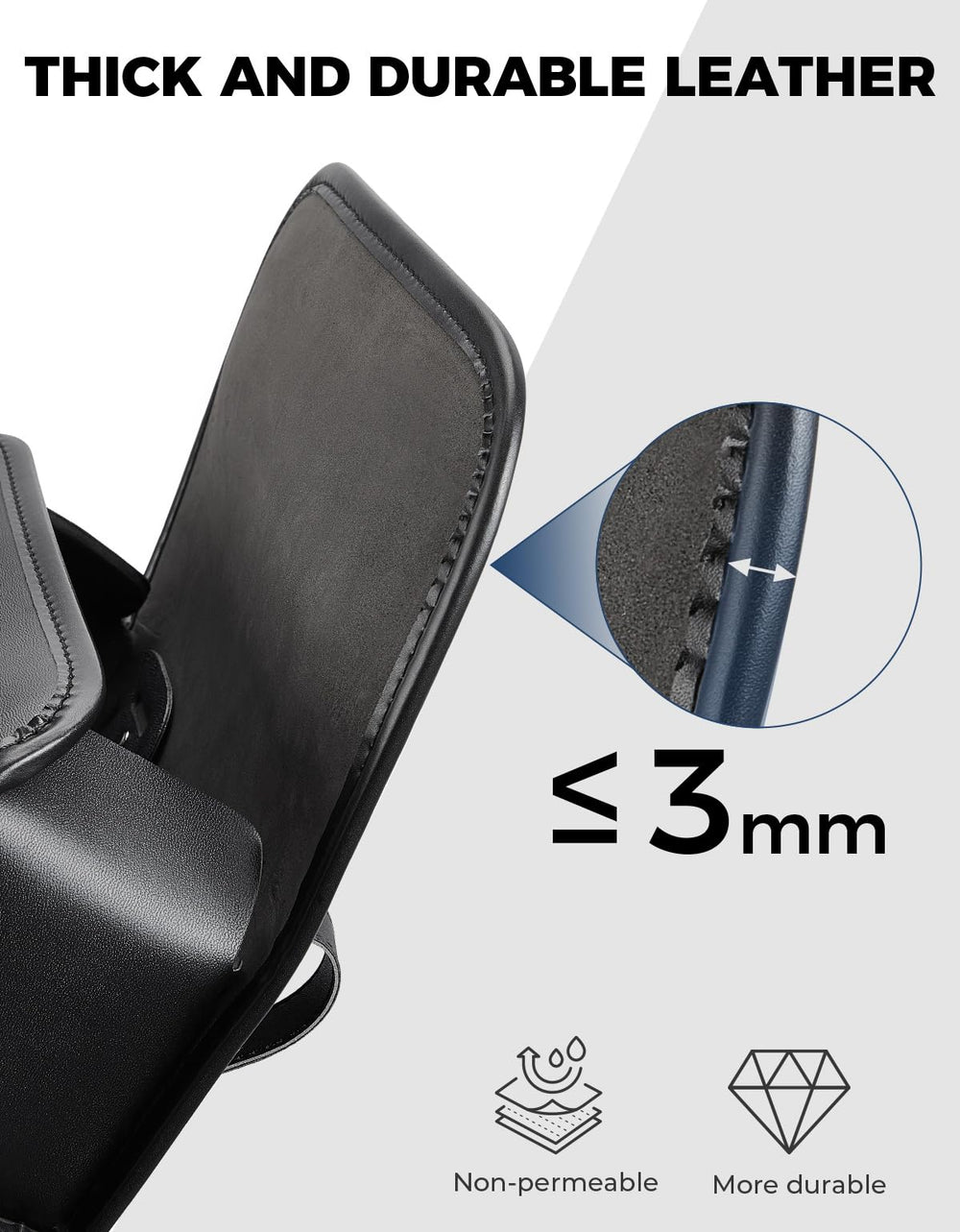 KEMIMOTO included straps and cable ties for flexible installation