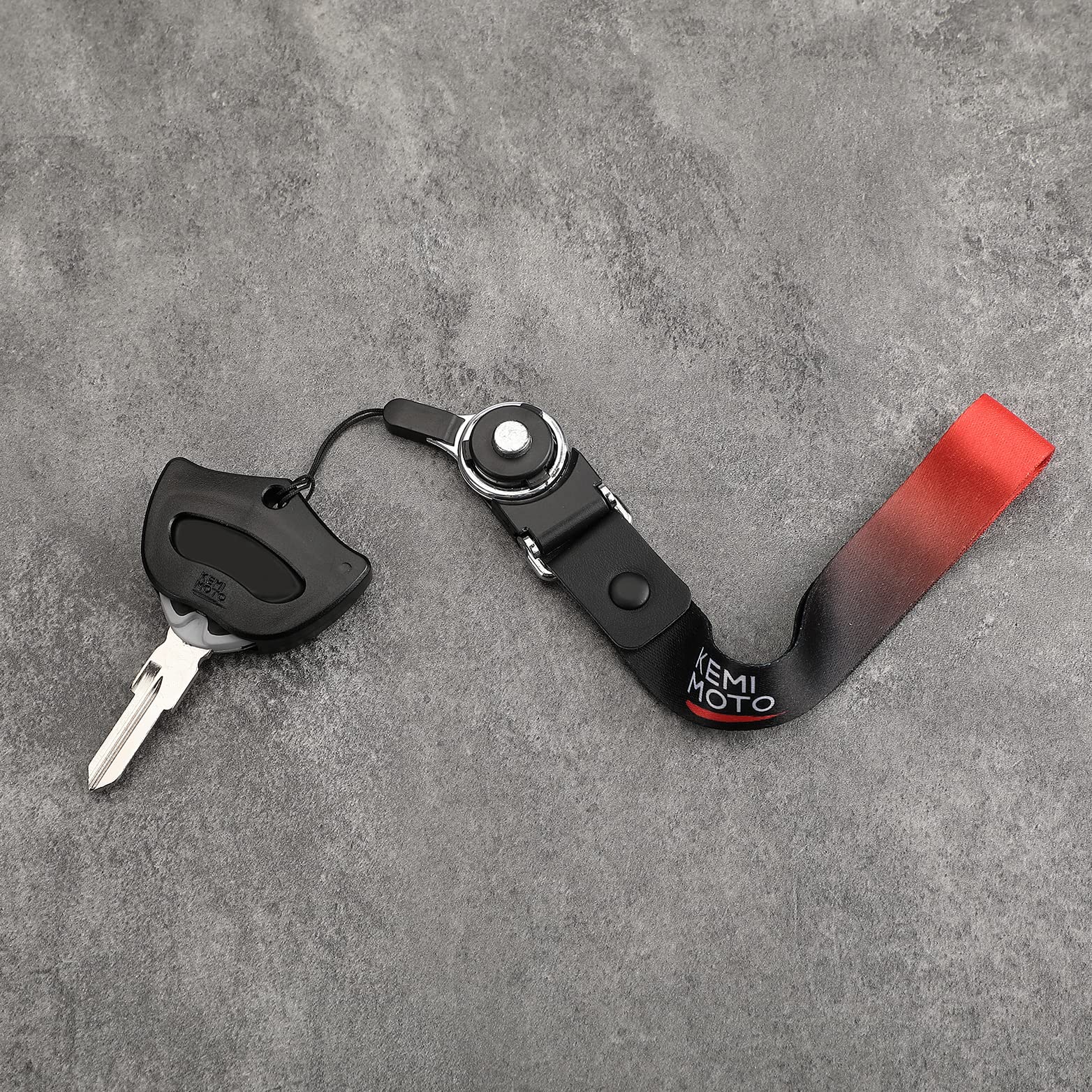 KEMIMOTO installed on Spyder ignition area blending with vehicle paint