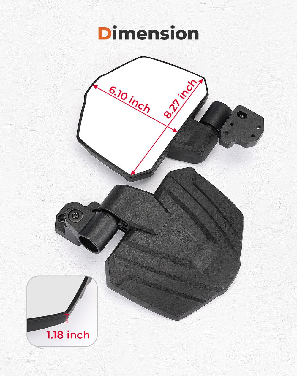 KEMIMOTO label and mounting screws highlighting direct-fit hardware
