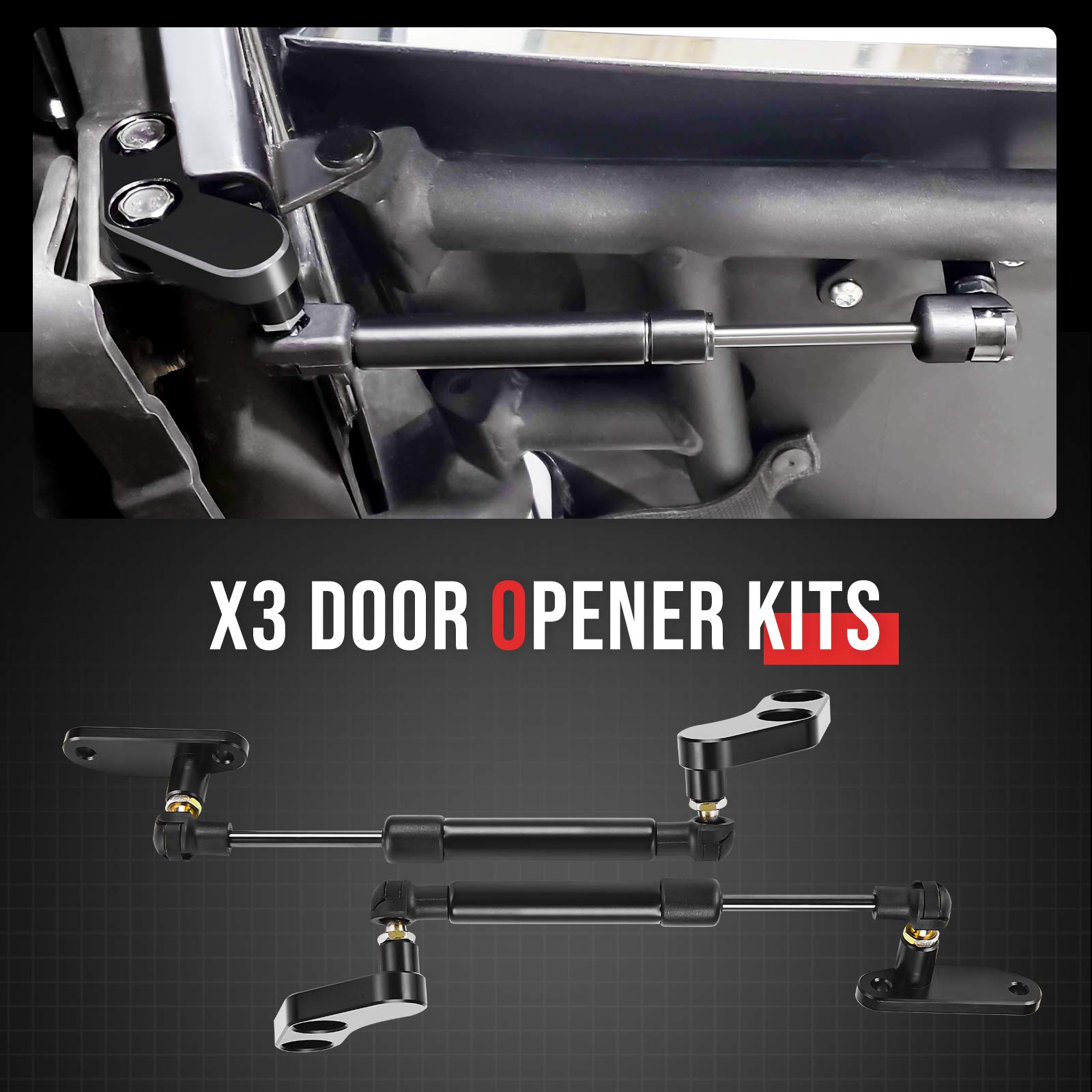 KEMIMOTO mounting hardware and manual laid out, illustrating simple installation process