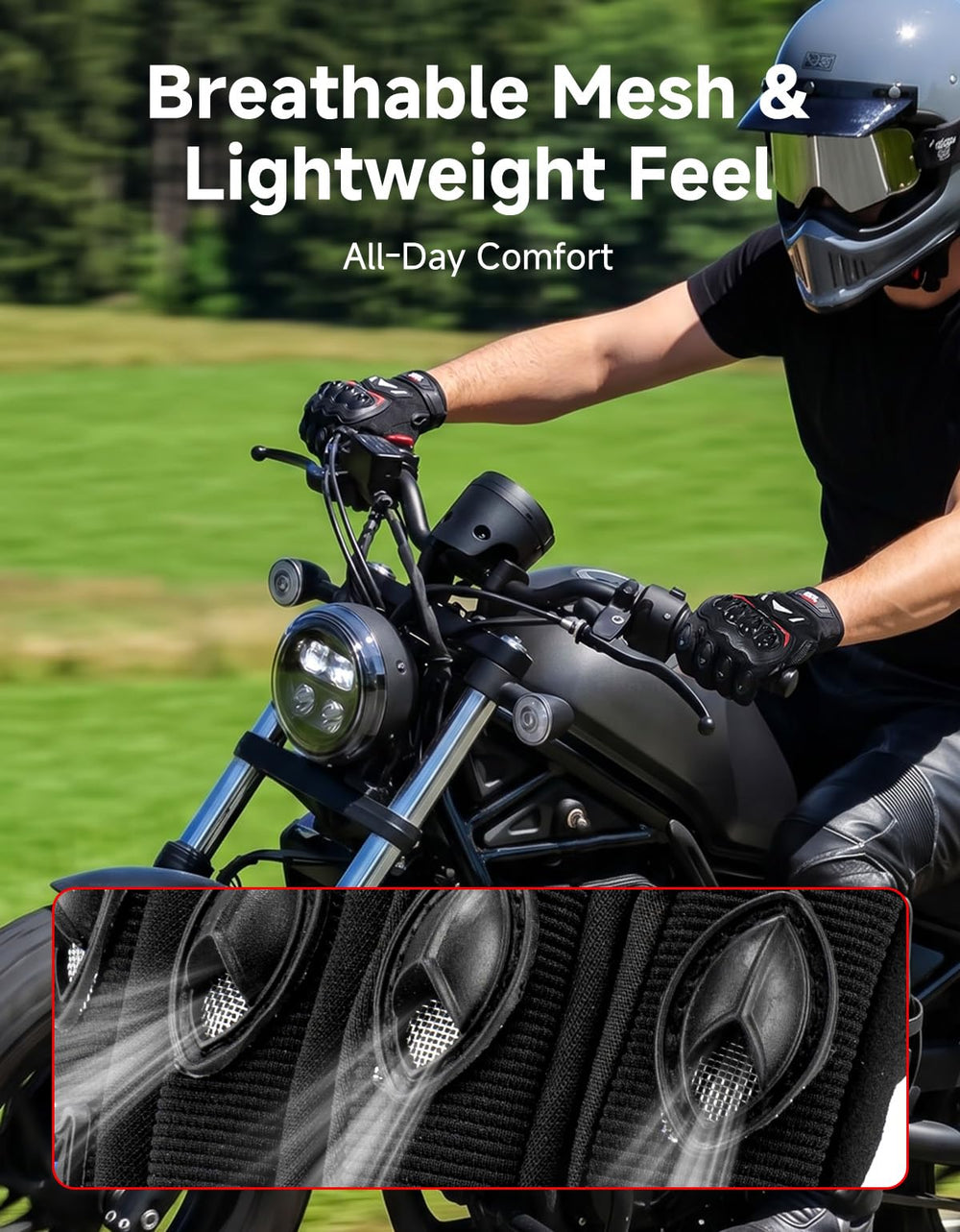 KEMIMOTO palm close-up highlighting abrasion-resistant material for durability