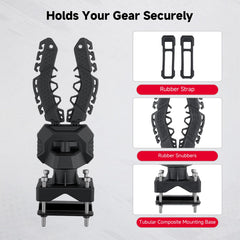KEMIMOTO rubber strap detail protecting gear and reducing vibration