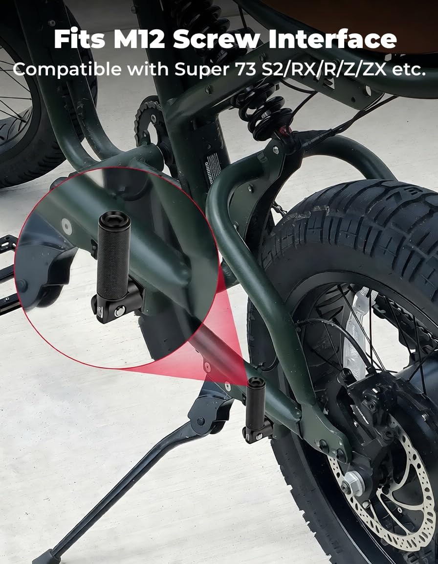 KEMIMOTO peg size beside shoe showing scale and comfortable passenger support